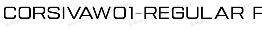 CorsivaW01-Regular Regular字体转换